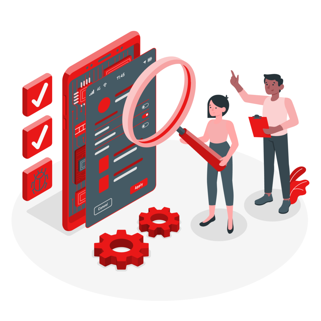 Application Testing Services in Indore illustration