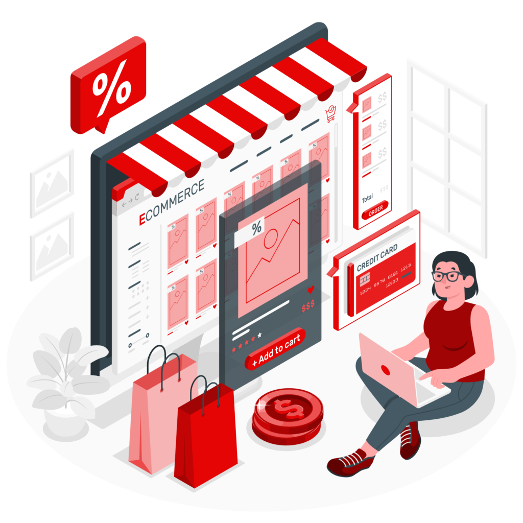 Ecommerce Development in Indore illustration