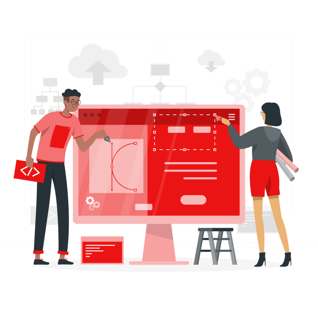 Graphic & Logo Designing illustration