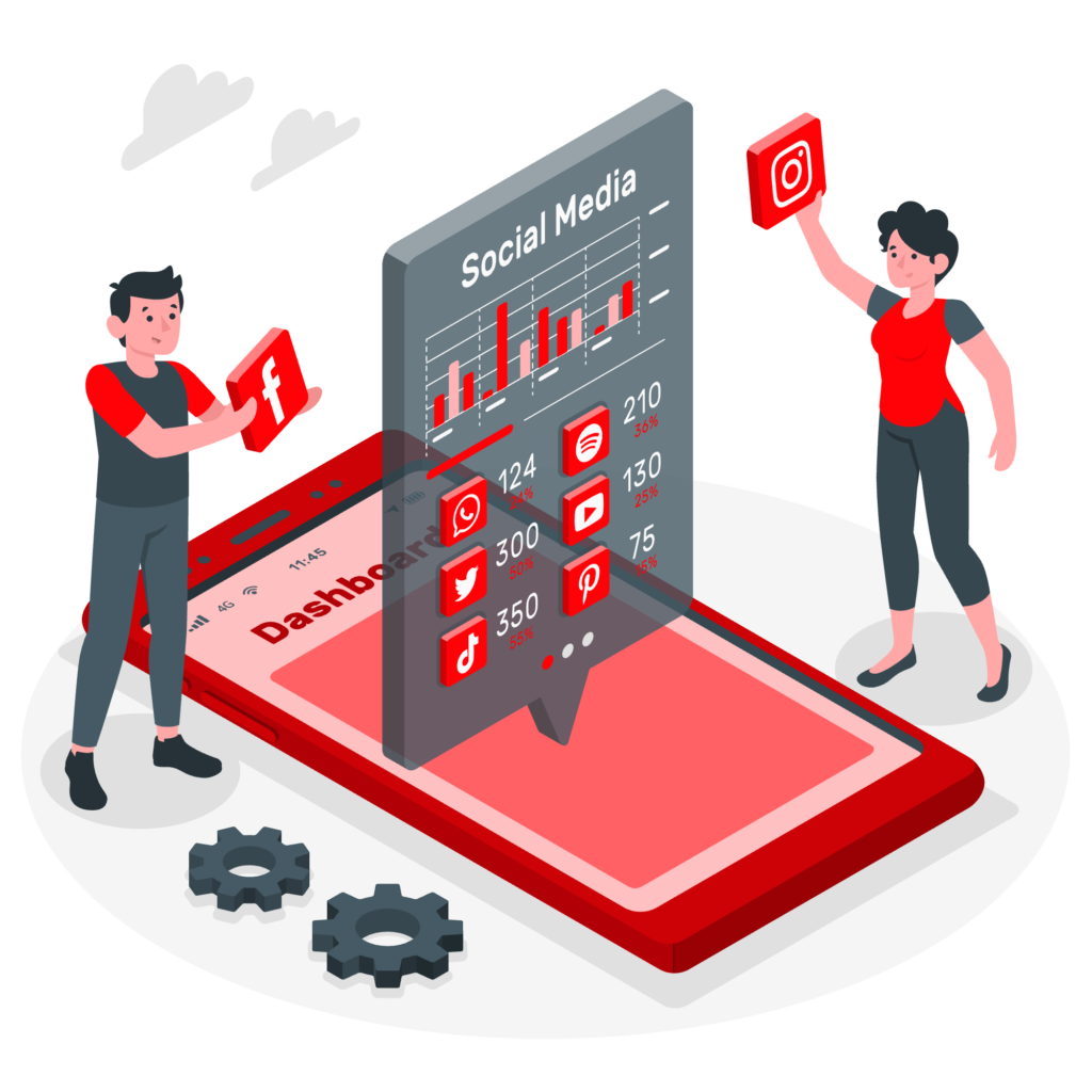 Social Media Marketing in Indore for Businesses illustration