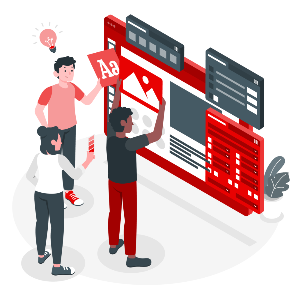 Website Design & Development in Indore illustration